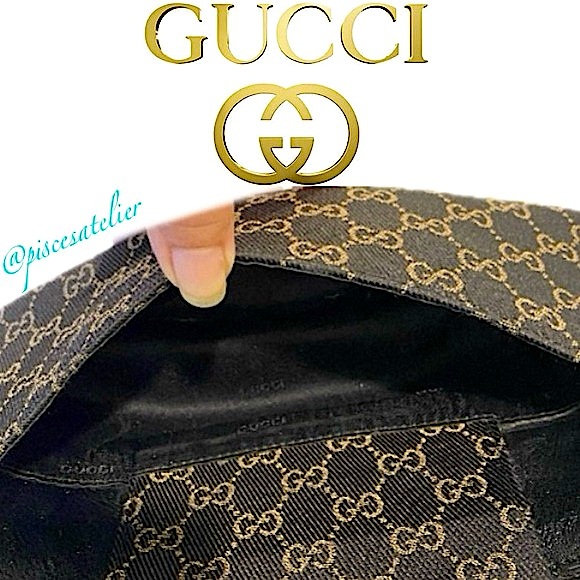 Gucci Vintage GG Monogram Supreme Canvas with Leather Trim Baguette Bag - Picture 9 of 15